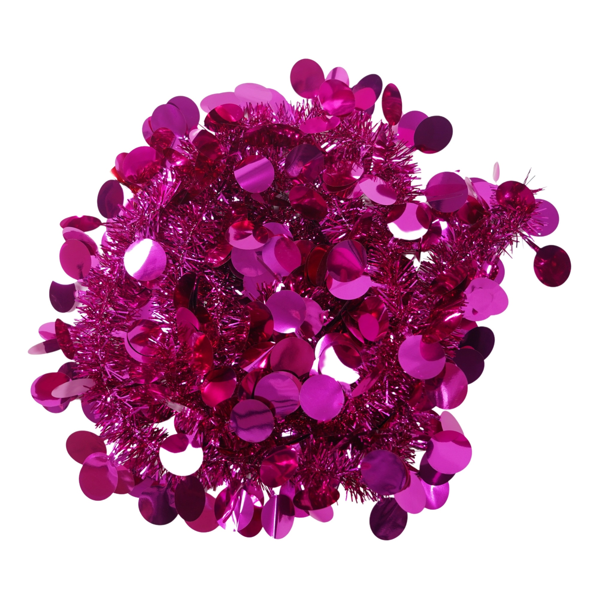 Beteala Craciun, Flippy, cu model de glob, roz, marimea 2 m x 11 cm, material folie PVC, interior-exterior