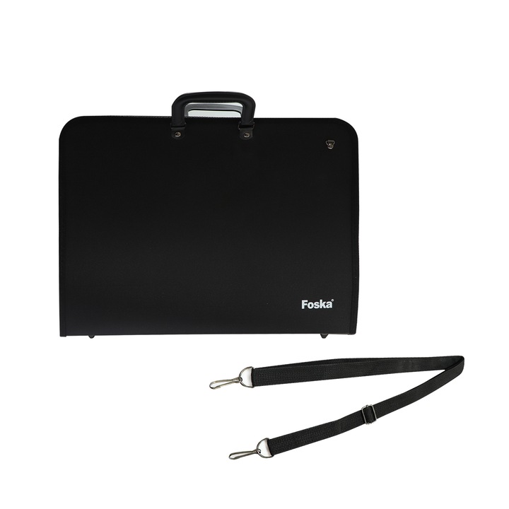 Чанта за Художници Foska, A3, 46.5 x 35 x 3.8 cm, Черна