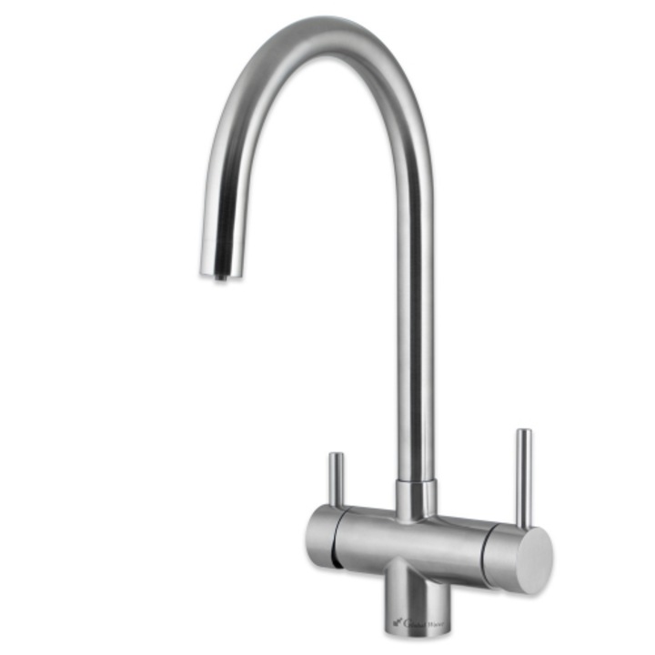 Кухненски смесител четирипътен MyWater Verona Stal