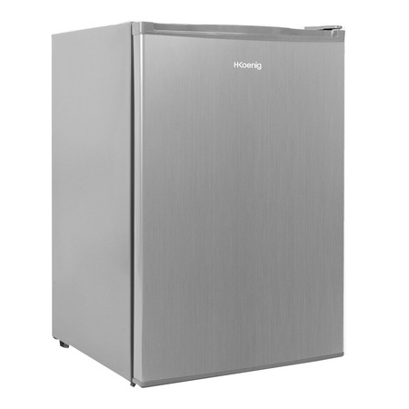 Frigider mini-bar H.Koenig, FGX890, congelator 17 l, H 85 cm, compact, silentios, volum 113 litri, picioare reglabile, usa reversibila, lumina interioara, gri