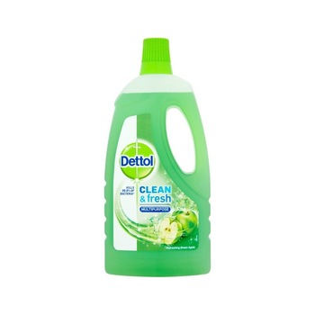 Dezinfectant multisuprafete Dettol Clean & Fresh, Green Apple, 1L Dezinfectant multisuprafete Dettol Clean & Fresh, Green Apple, 1L