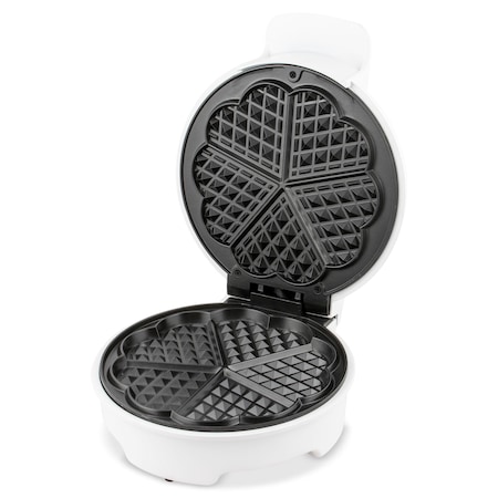 Aparat de facut vafe (gofre) Zass ZWM 01 White, 750W, placi din teflon antiaderente, indicator LED, sistem depozitare cablu, picioruse antialunecare