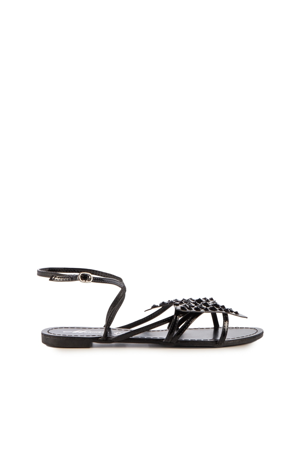 Sandale dama Grigiona argintiu, Negru