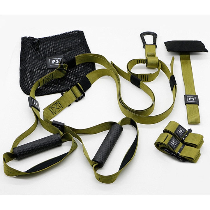 Set sistem suspensie tip TRX, GO4FIT, pentru fitness, workout