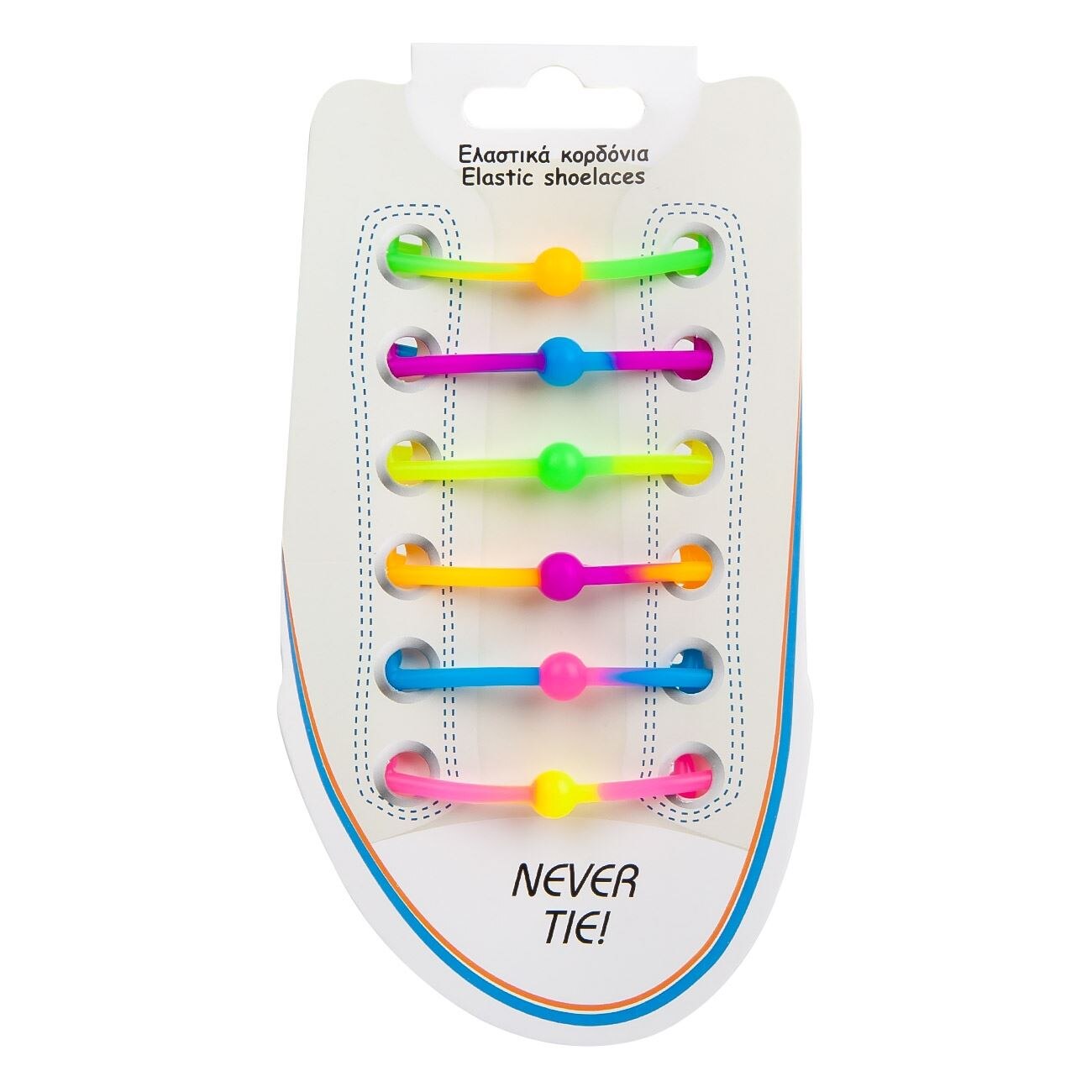 Sireturi Zola® din silicon, multicolor, 12 bucati