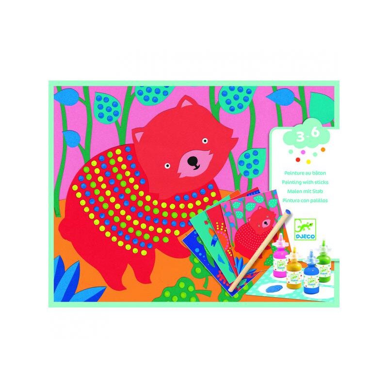 Set creativ cu buline-Pointillisme, Djeco
