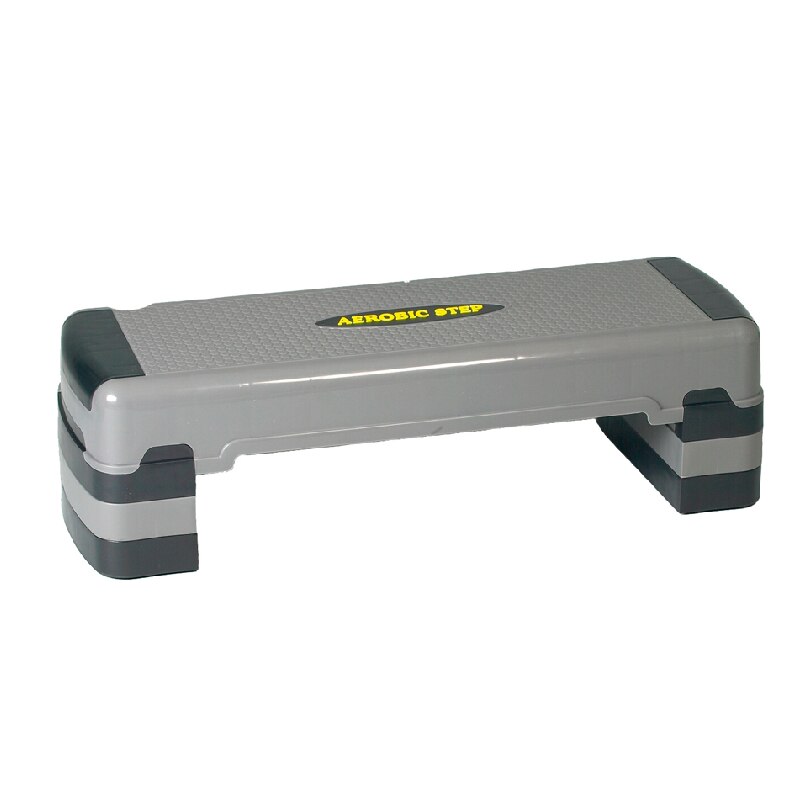 Stepper aerobic, 90 x 32,5 x 15 / 19 / 25 cm, reglabil, 3 nivele, negru/gri, sarcina maxima 80 kg