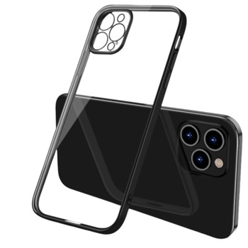 Husa de protectie compatibila iPhone 12 Pro Max , 360 Cover Design New Thin Shockproof TPU 4K HD , protectie completa a camerei Negru Husa de protectie compatibila iPhone 12 Pro Max , 360 Cover Design New Thin Shockproof TPU 4K HD , protectie completa a camerei Negru