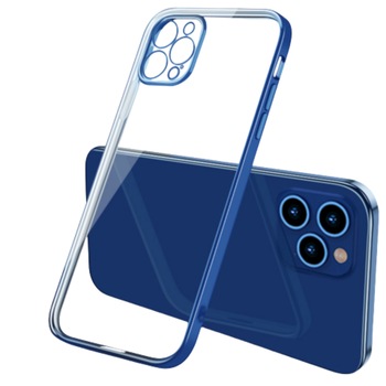 Husa de protectie compatibila iPhone 12 Pro Max , 360 Cover Design New Thin Shockproof TPU 4K HD , protectie completa a camerei Albastru Husa de protectie compatibila iPhone 12 Pro Max , 360 Cover Design New Thin Shockproof TPU 4K HD , protectie completa a camerei Albastru