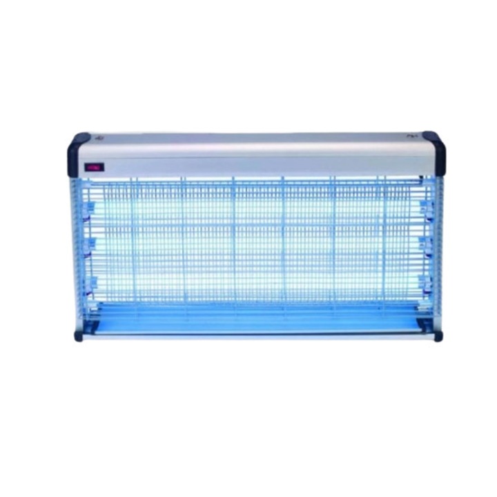 Rovarellenes eszköz, elektromos, 60 W teljesítmény, nagy lefedettség, könnyen használható, ergonómikus, fém, ezüst