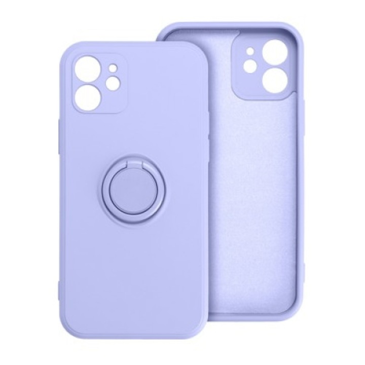 Forcell Silicone Ring Telefontok Samsung Galaxy A52 5G / A52 Lte ( 4G ) / A52S lila