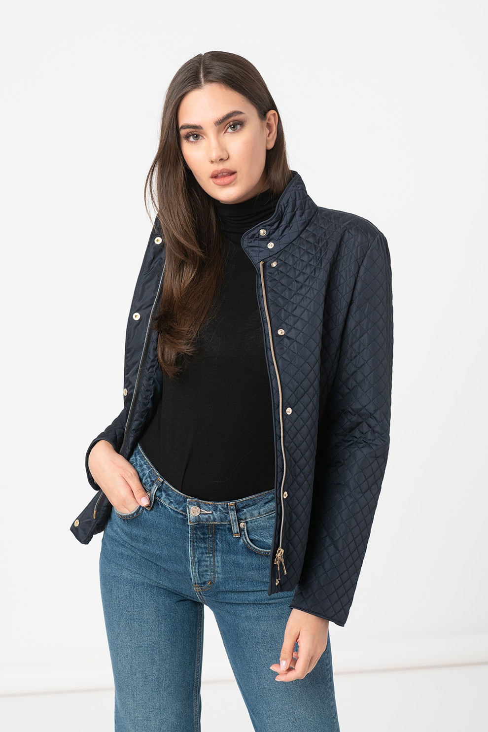 Geox, Jacheta cu aspect matlasat Arethea, Bleumarin