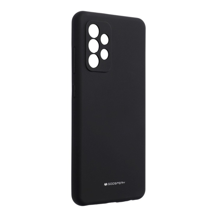 Mercury Silicone telefontok Samsung A52 5G / A52 Lte / A52S ( 4G ) Fekete