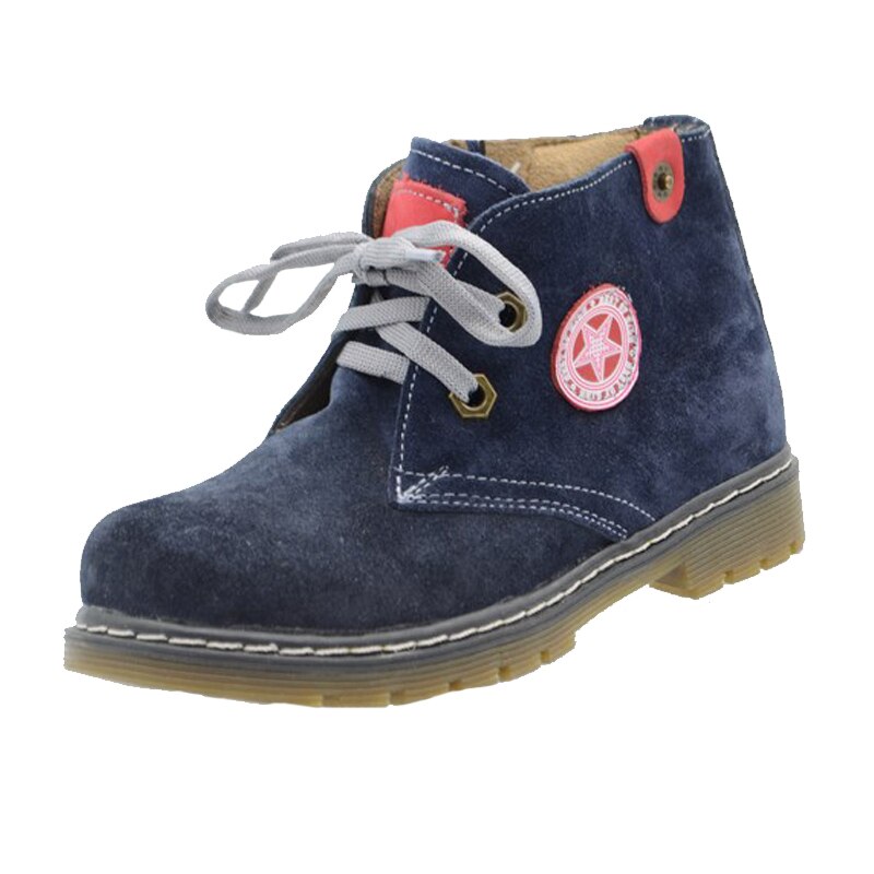 Ghete din piele pentru baieti Scode SCD-1B-28, Bleumarin 48590