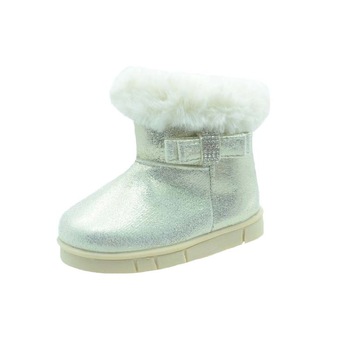 Cizme imblanite pentru fete Mini Junior X-9050-15, Argintiu 15 EU Cizme imblanite pentru fete Mini Junior X-9050-15, Argintiu 15 EU