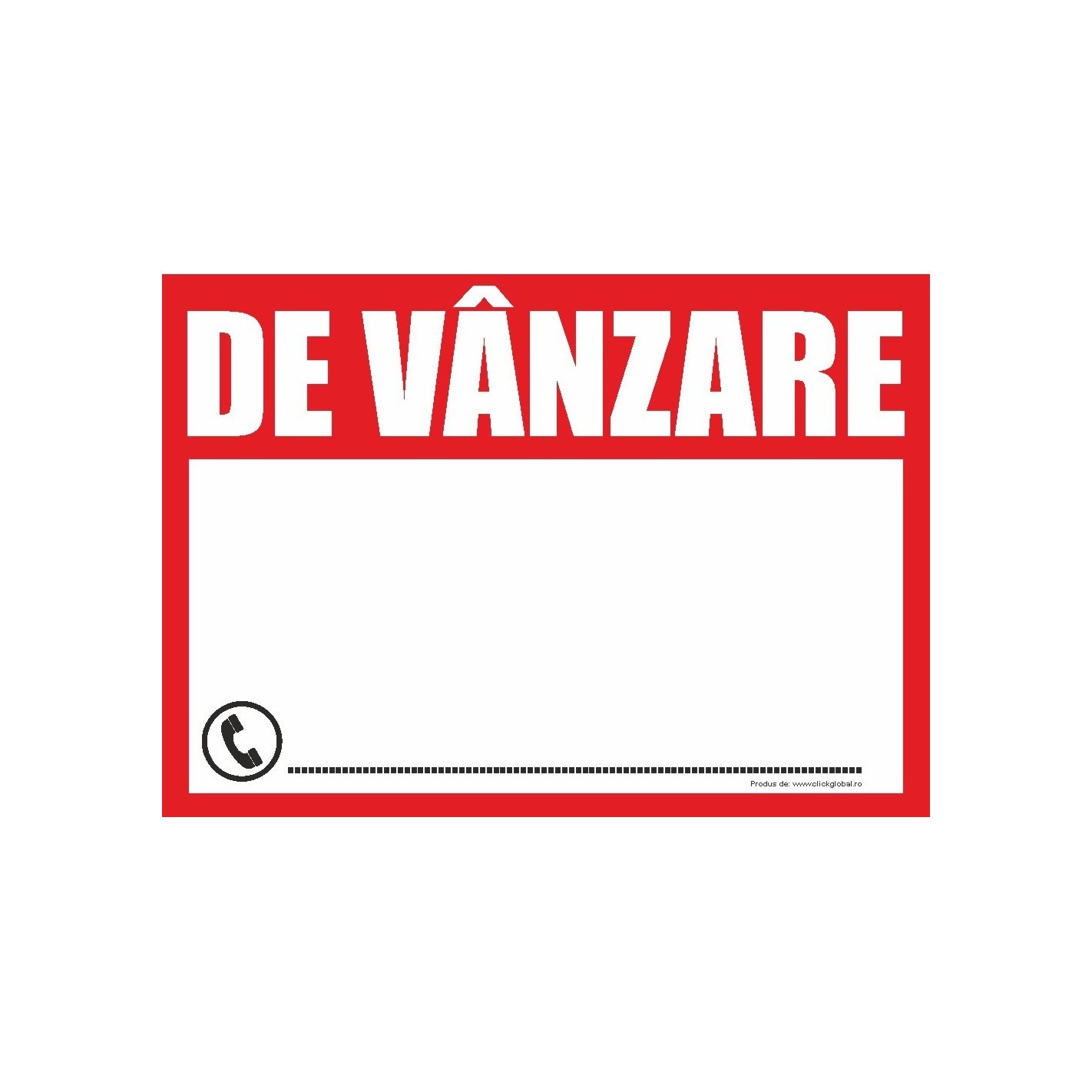 Indicator - De vanzare, S7019, PVC, 300x400mm