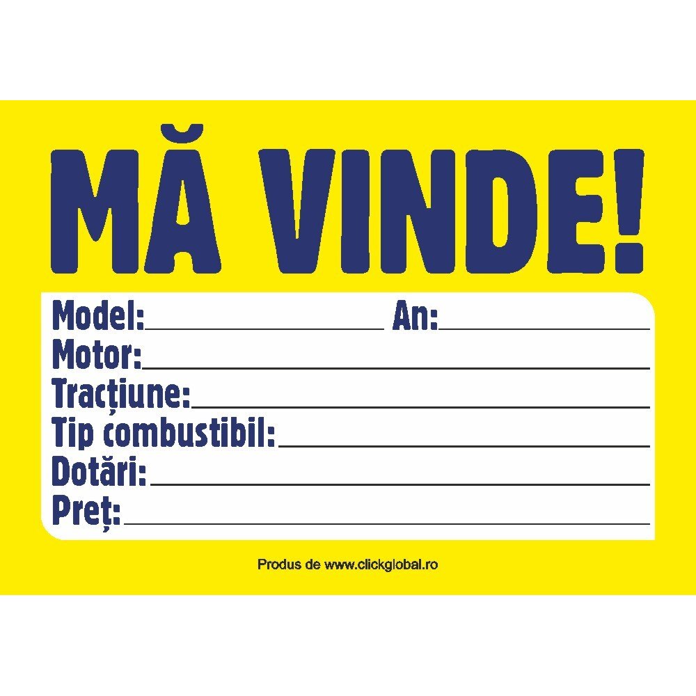 Indicator diverse - Ma vinde!, S7017, 200x300mm