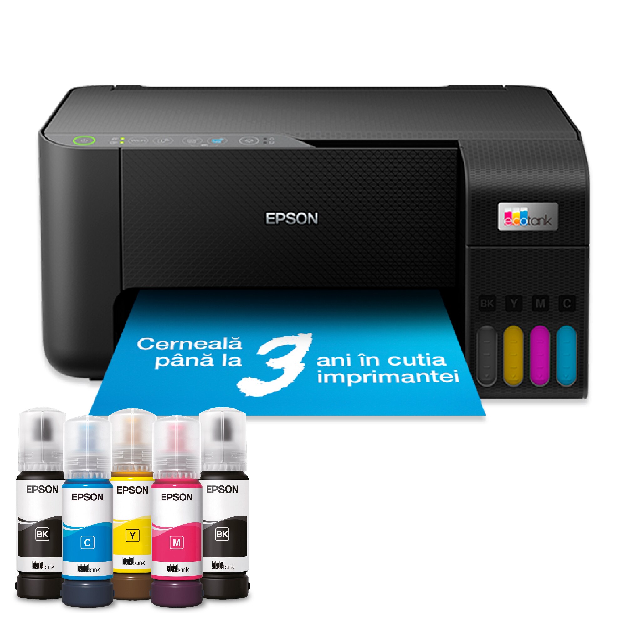 Multifunctional Inkjet color EPSON L3250 EcoTank CISS, A4, Wireless