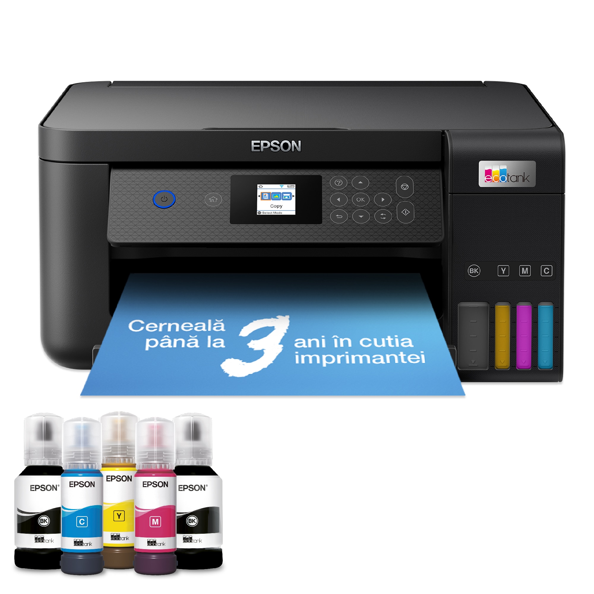 Multifunctional Inkjet color CISS Epson EcoTank L4260, A4, Wireless