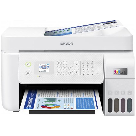 environment except for witness Multifunctional Inkjet colorEpson EcoTank L5296, A4, Wireless, Fax - eMAG.ro