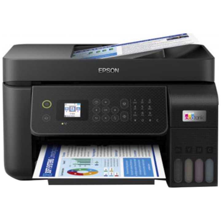 Мултифункционален мастиленоструен принтер Epson EcoTank L5290 CISS, A4, Wireless, Fax