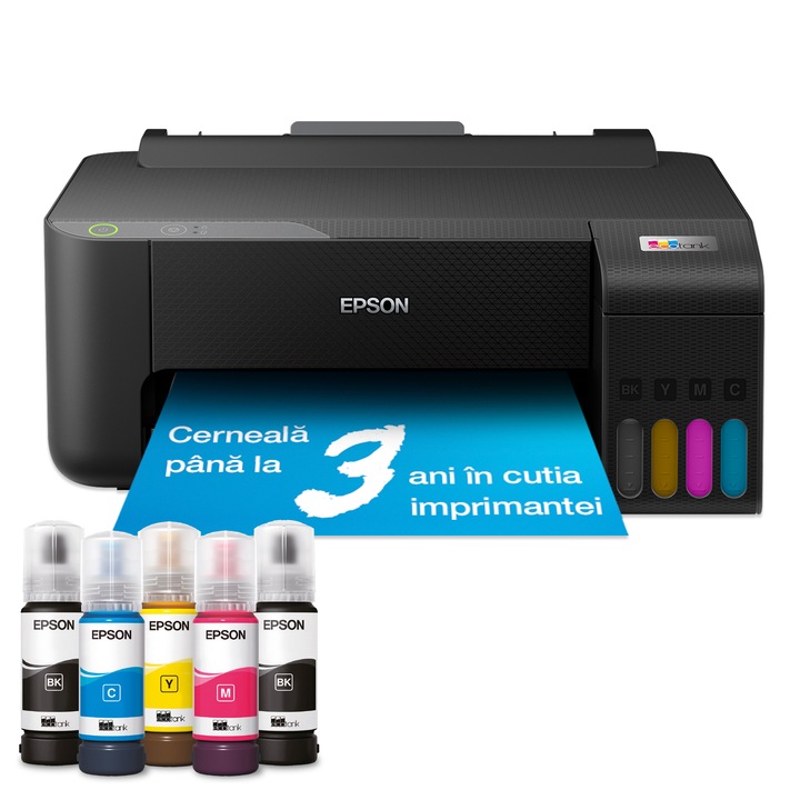 Imprimanta inkjet color Epson EcoTank L1210 CISS, A4