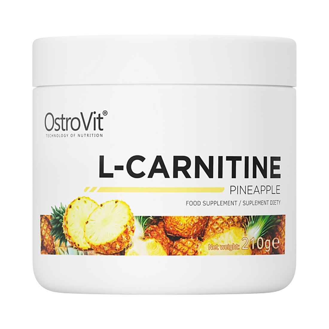 Supliment OstroVit L-Carnitina, Ananas, 210g