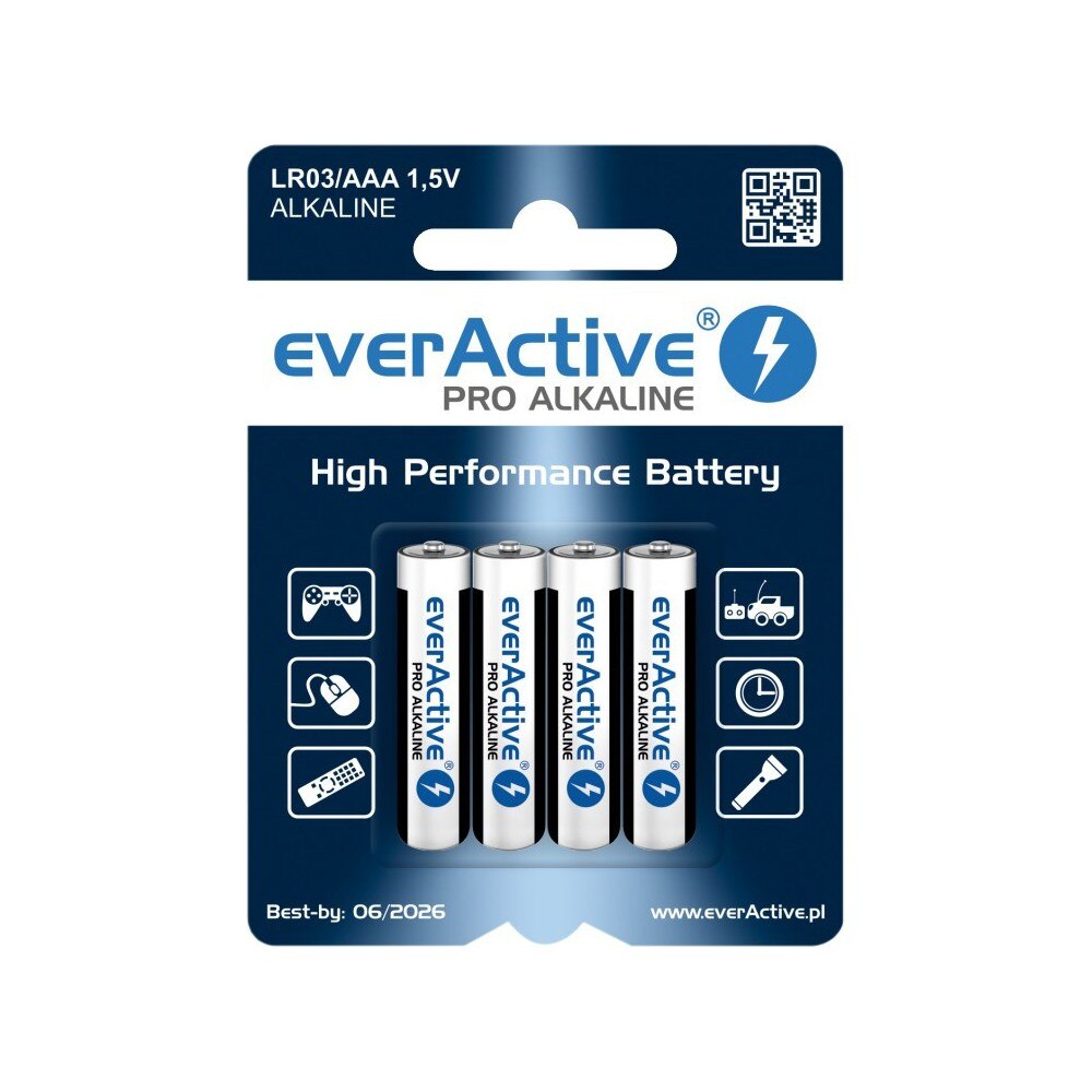 Baterii lr03 aaa everactive pro 4 buc in blister