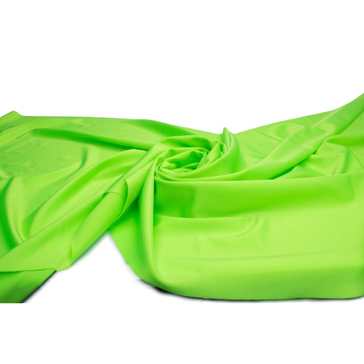Плат Lycra Sport, Много еластична плетка, Лайм, Размер 50 см х 150 см