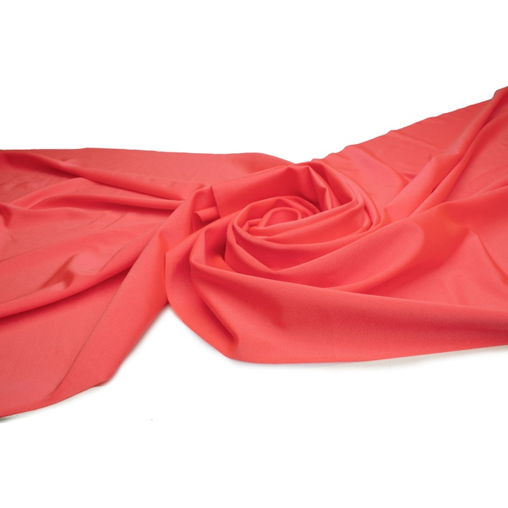 Lycra Sport, tricot foarte elastic, culoare Coral intunecat, dimensiune 50 cm x 150 cm