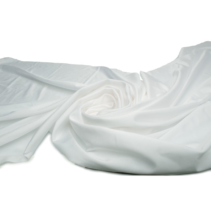 Lycra Sport, tricot foarte elastic, culoare Alb, dimensiune 50 cm x 150 cm