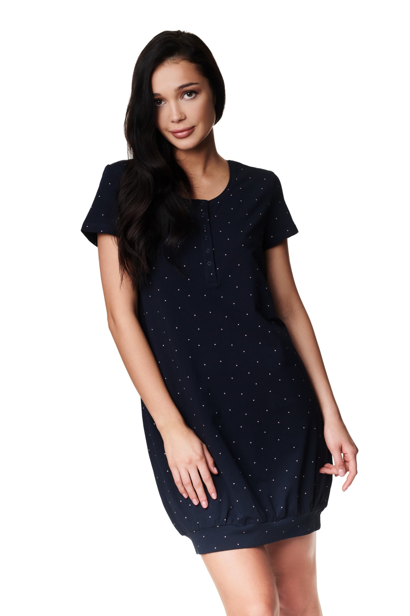 Camasa de noapte pentru femei Henderson Zelda Bleumarin L INTL