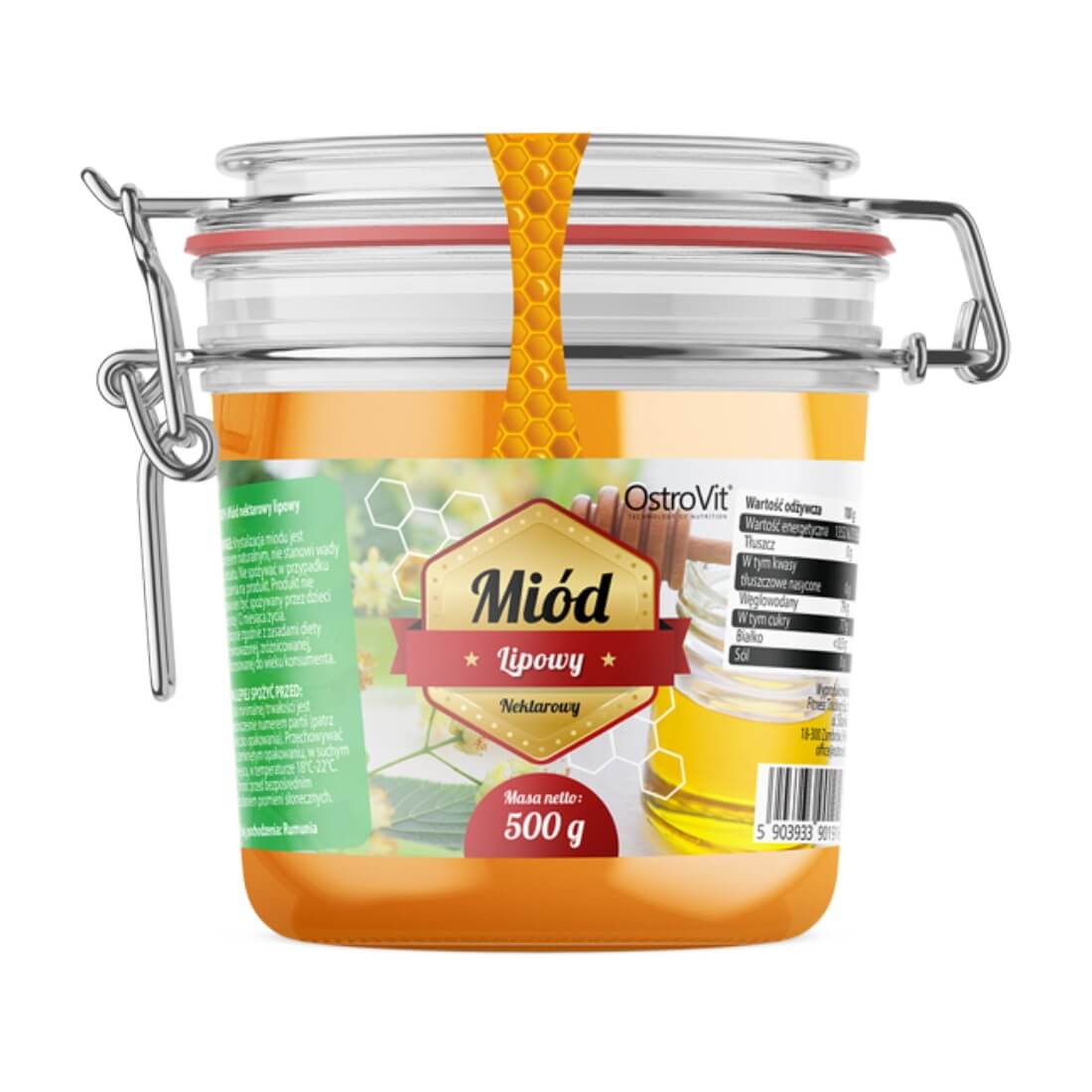 Miere din flori de tei OstroVit Linden, 500g