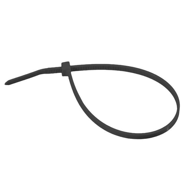 Комплект свински опашки WURTH, Черен, 4.8 x 360, 100 броя