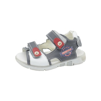 Sandale ortopedice din piele pentru baieti SCODE SCDB1-28, Gri 1924 Sandale ortopedice din piele pentru baieti SCODE SCDB1-28, Gri 1924