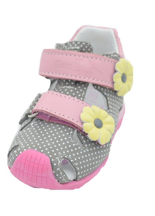 Sandale din piele pentru fete Renbut 11-1433-PR-22, Gri 22 EU