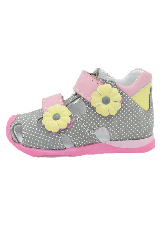 Sandale din piele pentru fete Renbut 11-1433-PR-22, Gri 22 EU