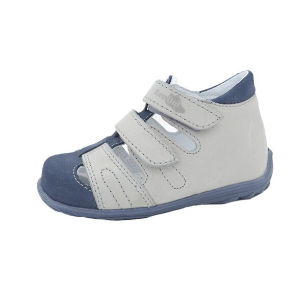 Sandale din piele pentru baieti Renbut 11-1487-P-25, Gri 25 EU