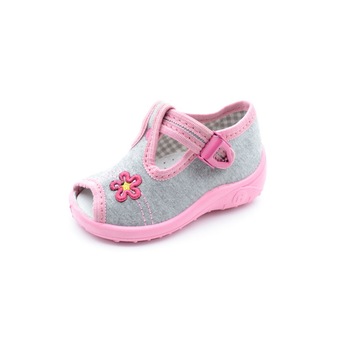 Sandale din panza pentru fete Nazo NZ5, Gri 5012 Sandale din panza pentru fete Nazo NZ5, Gri 5012