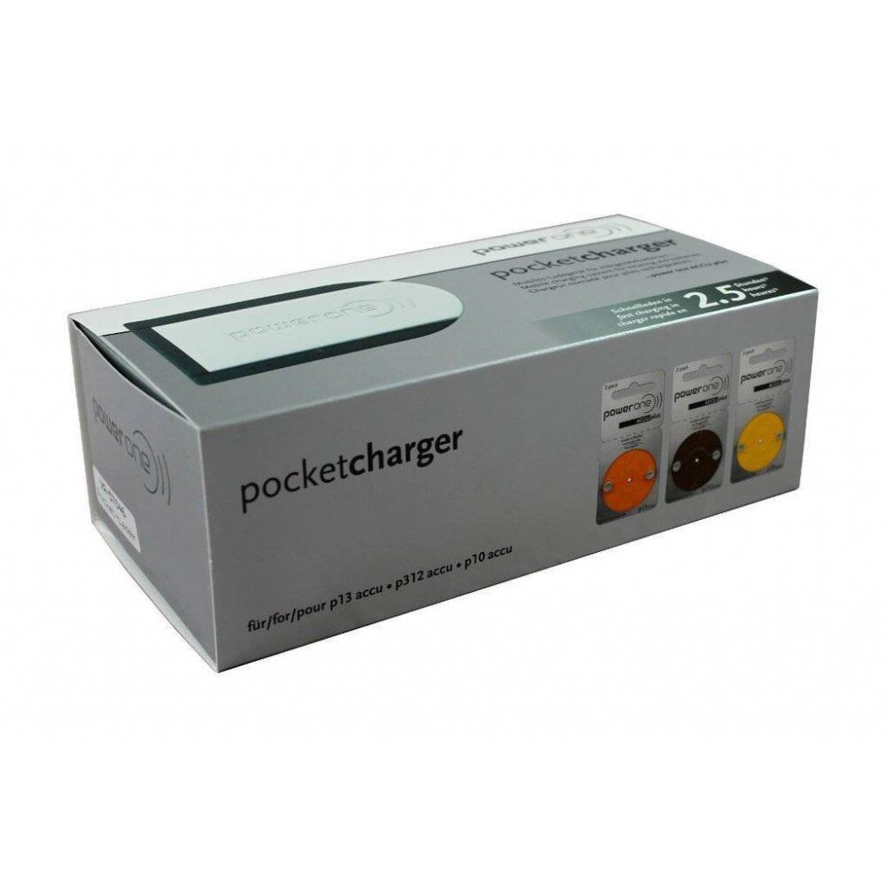 Incarcator de buzunar power one pentru baterii auditive (button cell ...