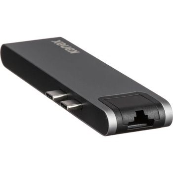 Hub USB-C multifunctional pentru conectarea perifericelor suplimentare pentru MacBook, Kanex iAdapt 7-in-1 Multiport (gri) Hub USB-C multifunctional pentru conectarea perifericelor suplimentare pentru MacBook, Kanex iAdapt 7-in-1 Multiport (gri)