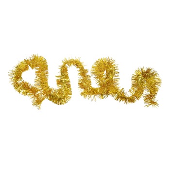 Beteala Craciun, Flippy, aurie, marimea 2 m x 7 cm, material folie PVC, interior-exterior Beteala Craciun, Flippy, aurie, marimea 2 m x 7 cm, material folie PVC, interior-exterior