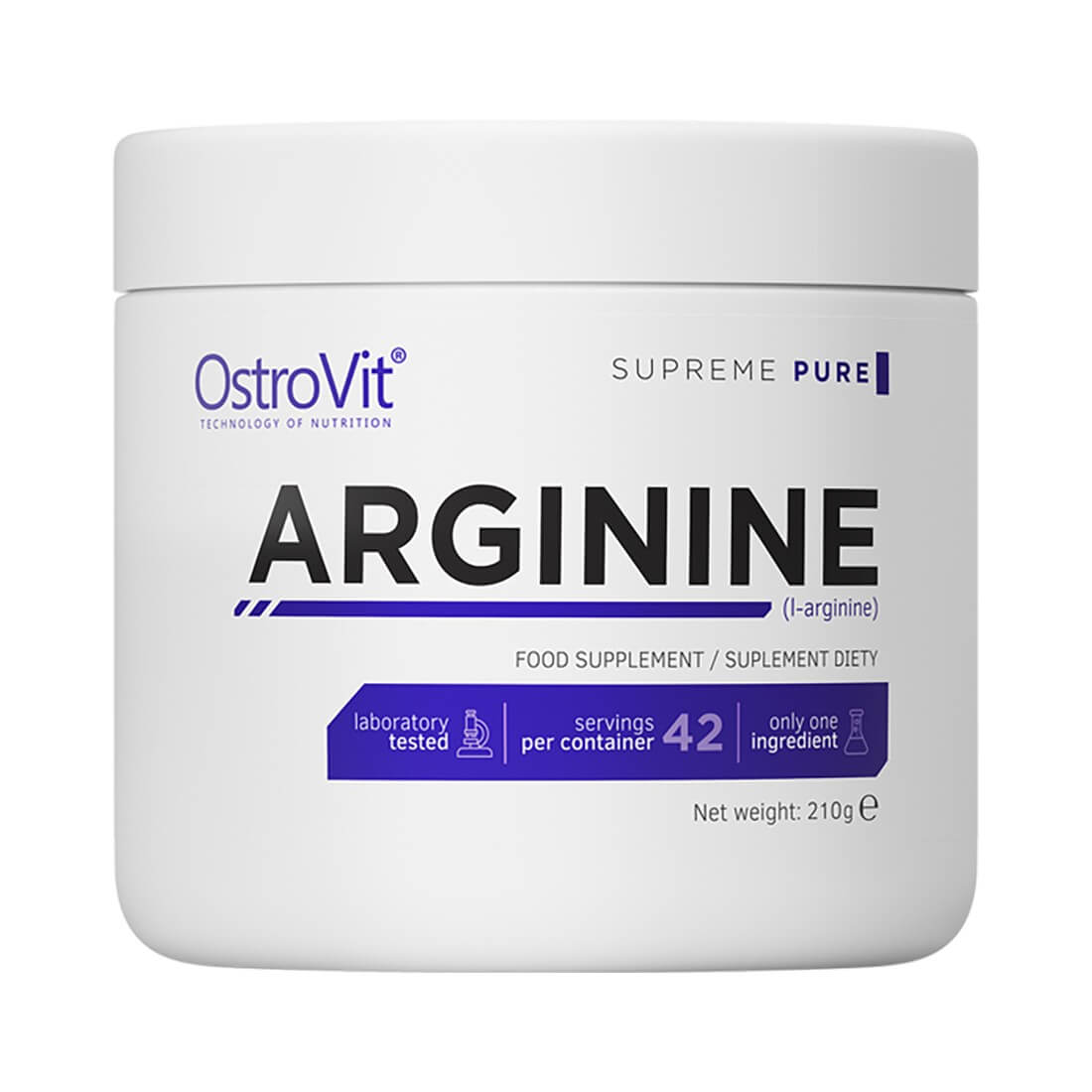 Supliment cu arginina Ostrovit Supreme, 210g