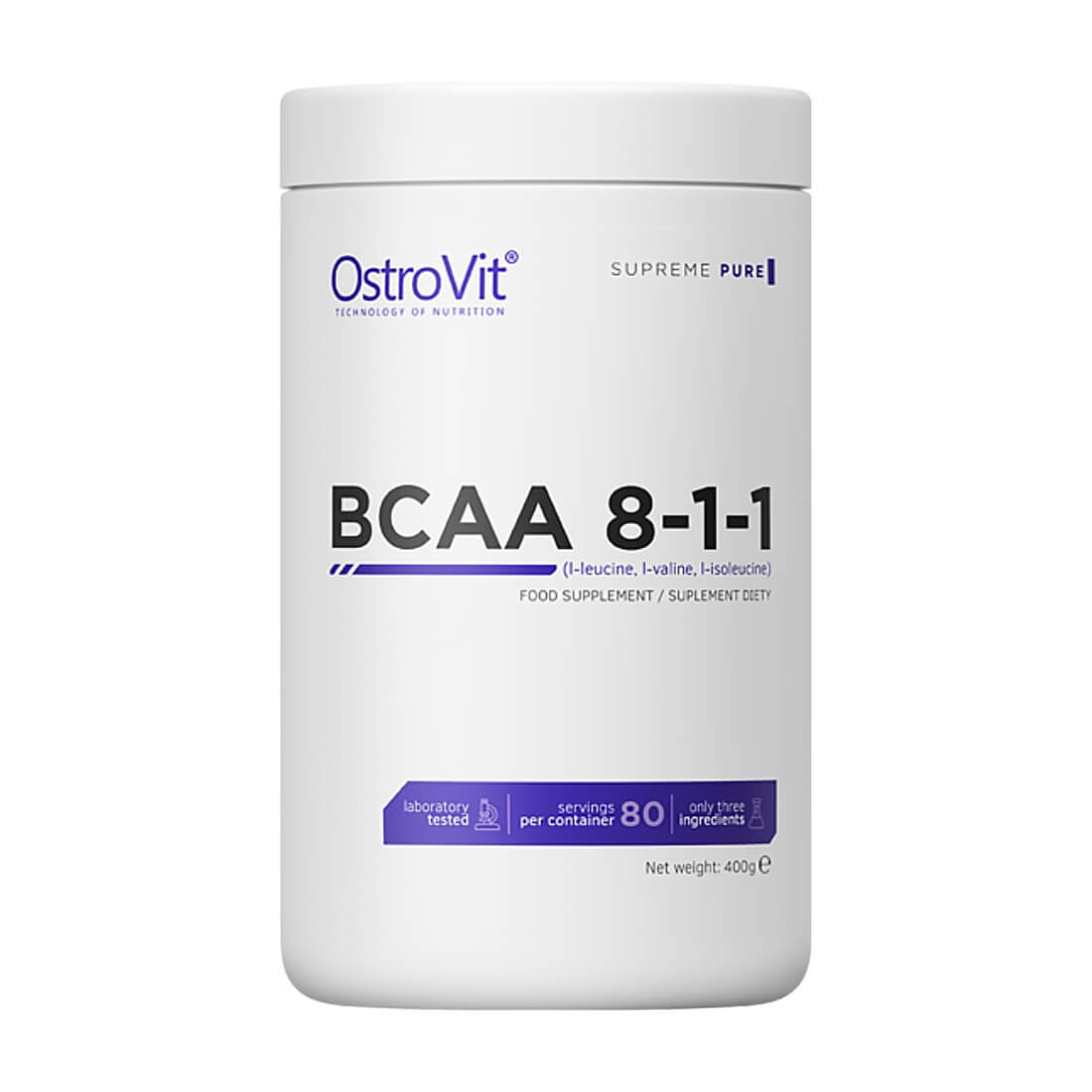 Aminoacizi BCAA 8-1-1 OstroVit Supreme, 400g