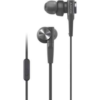 Casti In-Ear Sony MDRXB55APB, Extra Bass, Microfon, Cu fir, Negru Casti In-Ear Sony MDRXB55APB, Extra Bass, Microfon, Cu fir, Negru