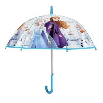 Umbrela Perletti Frozen 2, automata, rezistenta la vant, transparenta, pentru fete Umbrela Perletti Frozen 2, automata, rezistenta la vant, transparenta, pentru fete