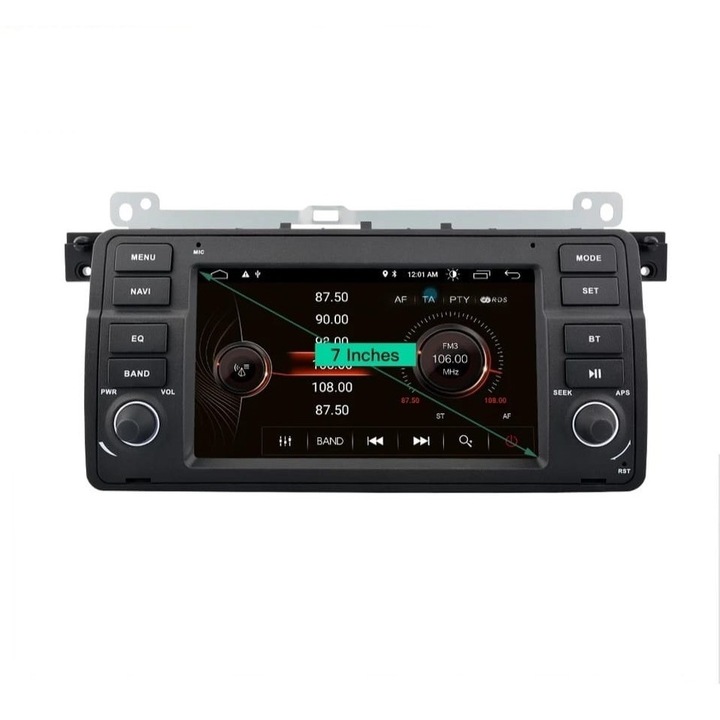 Navigatie Android 11, Ecran 7″, 2GB RAM 32GB Memorie Interna, Procesor QuadCore, compatibila BMW Seria 3 E46, Rover 75