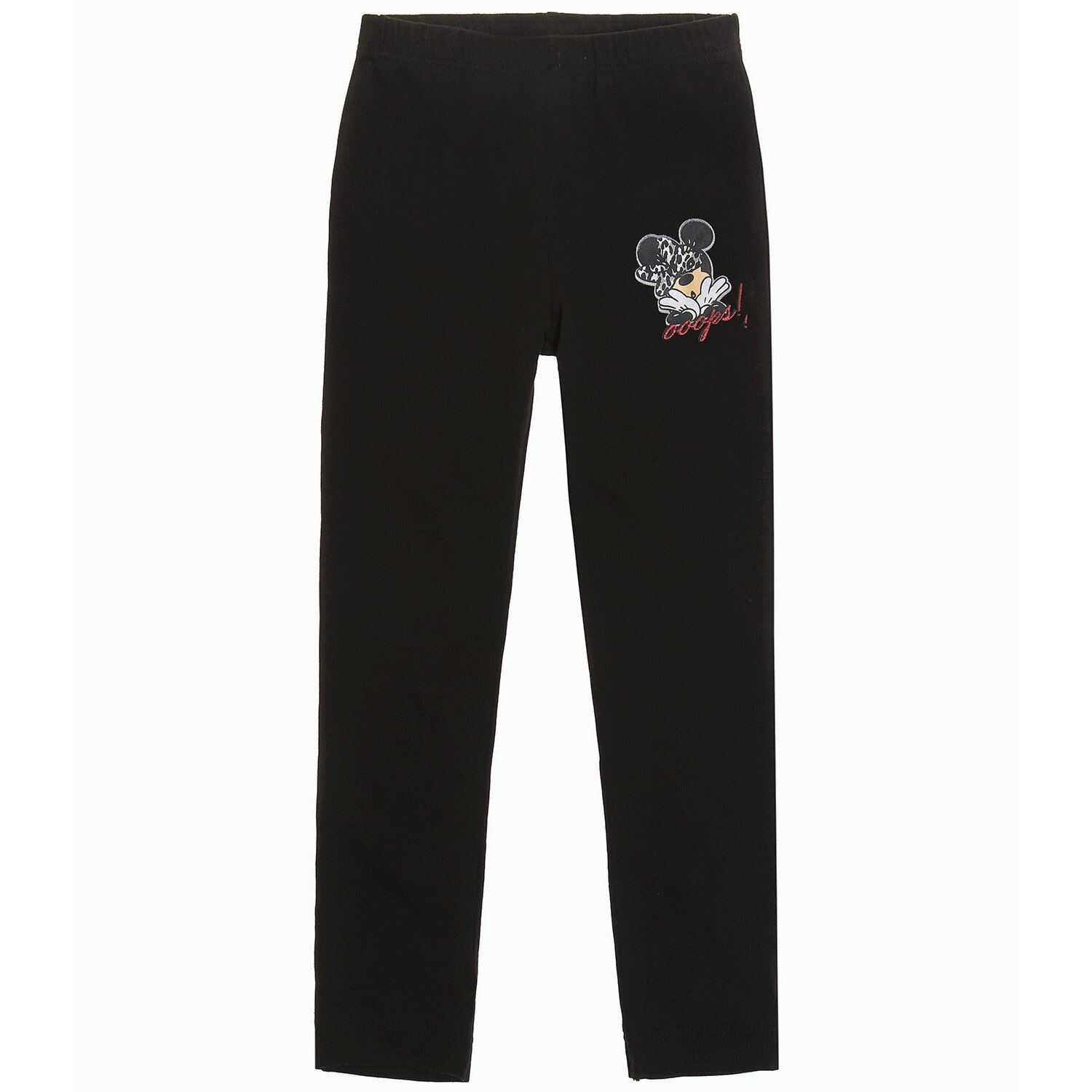 Colanti din bumbac Disney Minnie negru, 104 cm, 4 ani