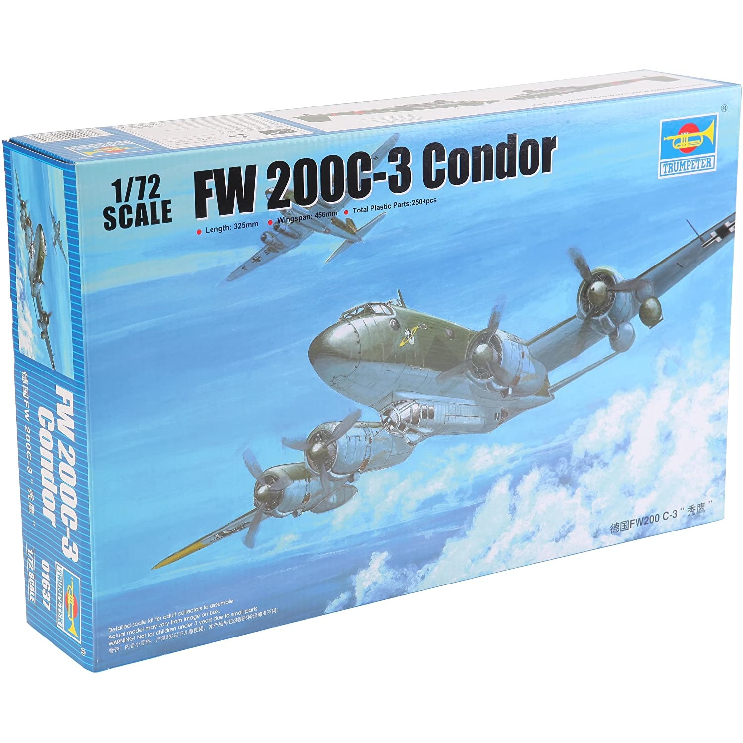 Kit de construit avion Focke-Wulf FW 200 C3 Condor 1:72