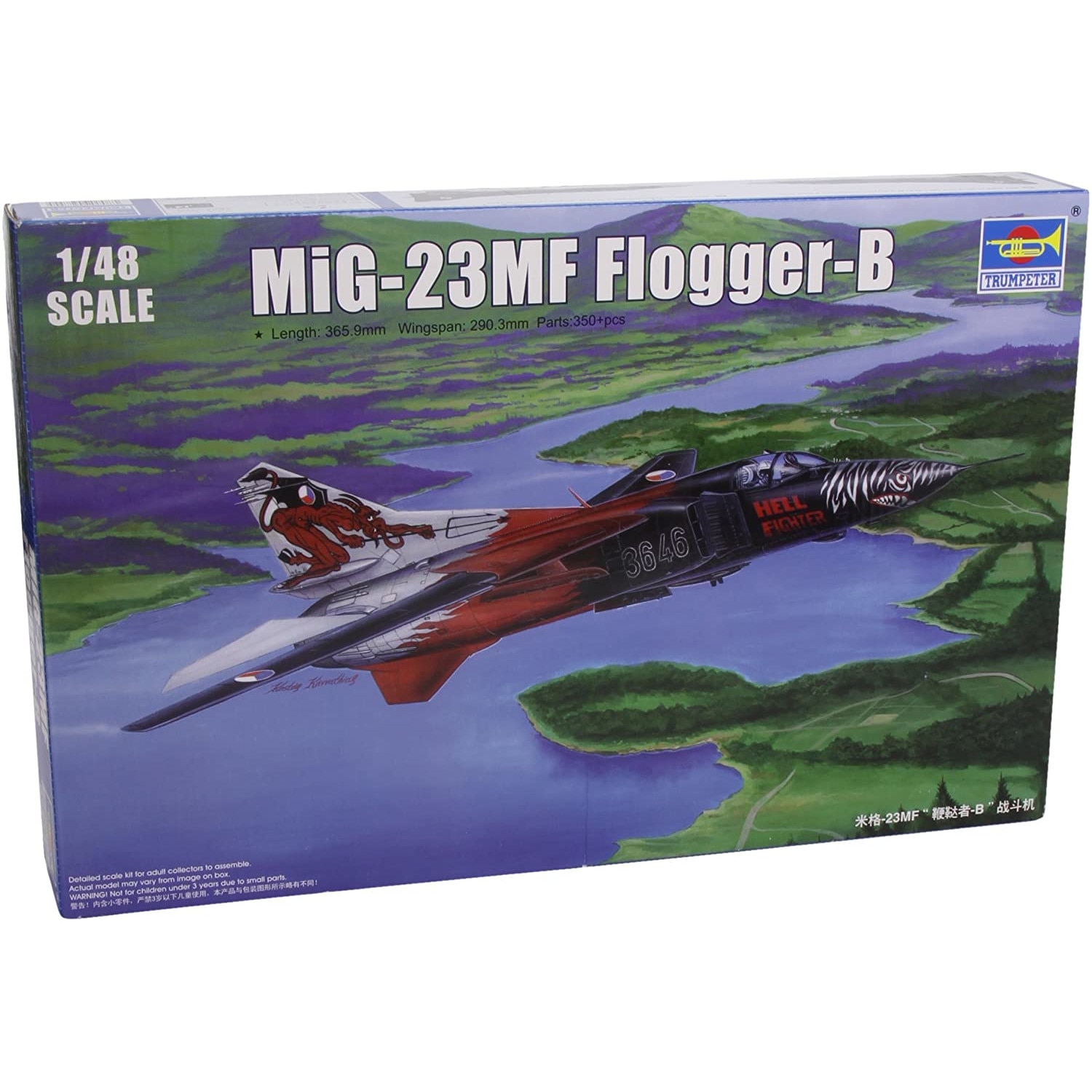 Kit de construit avion MIG-23MF Flogger-B 1:48